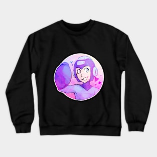 Vaporwave-Inspired Megaman Crewneck Sweatshirt